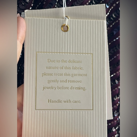 NWT Mac Duggal 5784 Deep Purple Plum Bishop Sleeve Ruffle Skirt Dress Size 20W - Picture 8 of 11